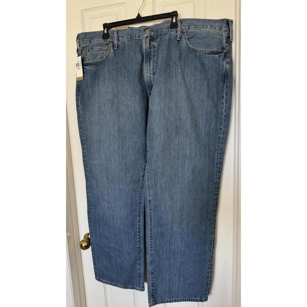 Polo Ralph Lauren Men’s 46BIG X 30L Hampton Relaxed Straight Stretch Blue Jeans - Picture 3 of 10